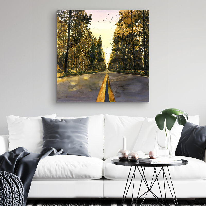 Long road - 32"x32" art on canvas