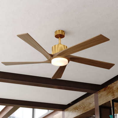  Ventilateur de plafond d'intérieur en laiton satiné 60 po Wedgewood