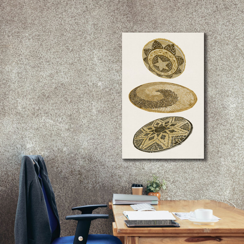 Epic Graffiti 'Woven Plates'  by Stellar Design Studio Canvas Wall Art, 26" x 40", 40" H x 26" W
