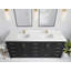 84 po Boston X P 22 po Meuble-lavabo double en fer forgé
