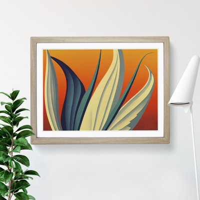 Inspiring Plant Leaf Abstract - Framed Print