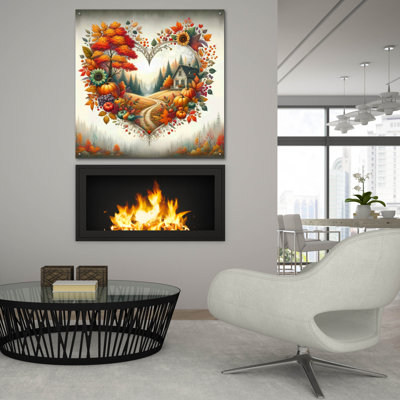 'Fall In Love 2' by Rey Klimt Acrylic Glass Wall Art