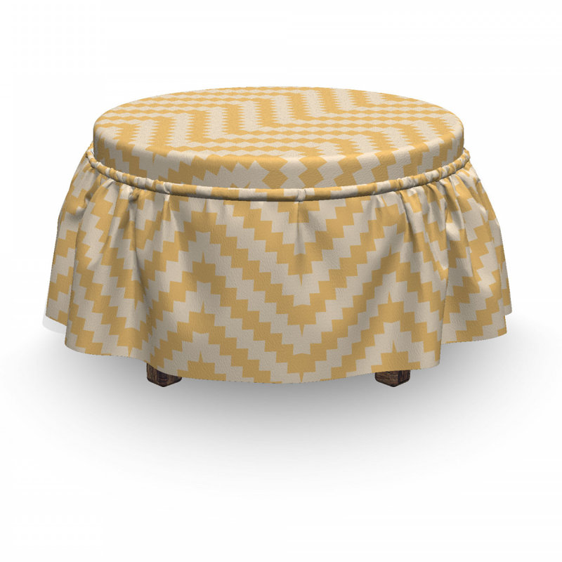 Box Cushion Ottoman Slipcover