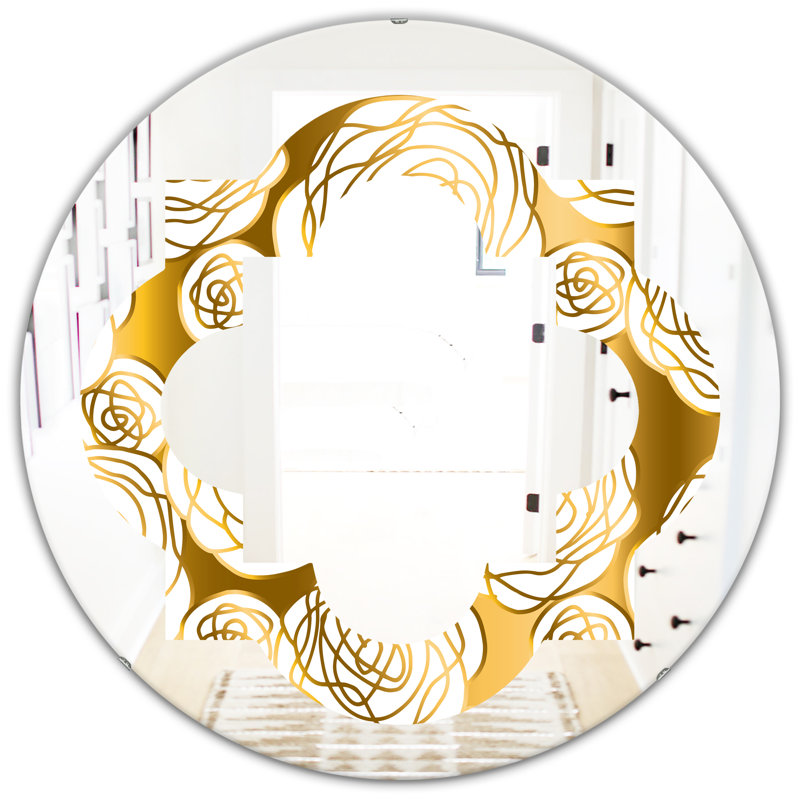 Miroir mural Floral III, 31,5 po x 31,5 po