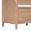 Banc de rangement multifonctionnel en bois massif avec charnière de sécurité Style-123025109-123025195