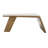 Pilot Writing Desk With Brass Finish And 3 Shelves-1865777543