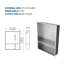 Stainless Steel Shower Niche , Gunmetal Black-423628404-423628403