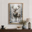 Renne de Noël, vacances d'hiver, photos de salon, impression sur toile encadrée, impression numérique-132863806-132863807