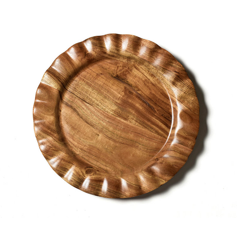 Fundamental Wood 15 Ruffle Platter