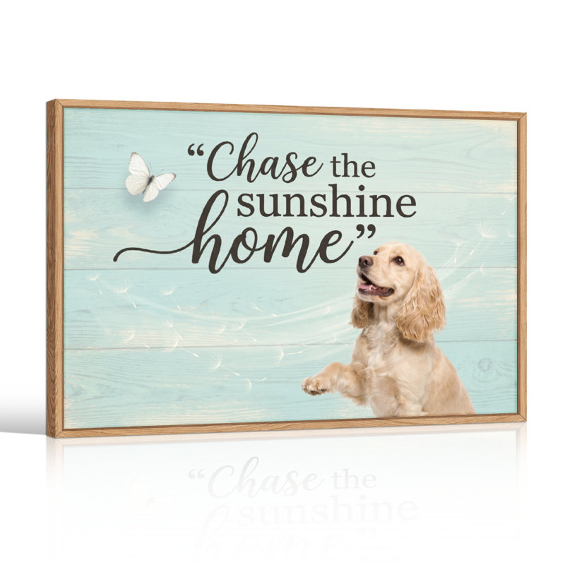 Chase Sunshine, reproduction d'art sur toile, ensemble de 1, Natural, 24"H x36"W