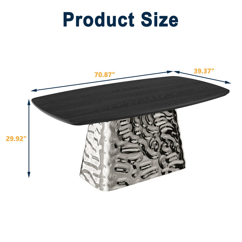 Modern Dining Table 70.8 Inch Kitchen Table