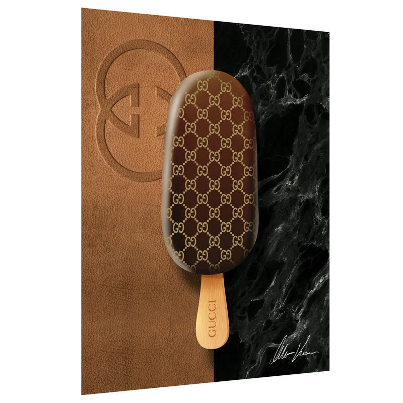 "Ultimate Sweetness" Frameless Free Floating Tempered Glass Panel Graphic Wall Art