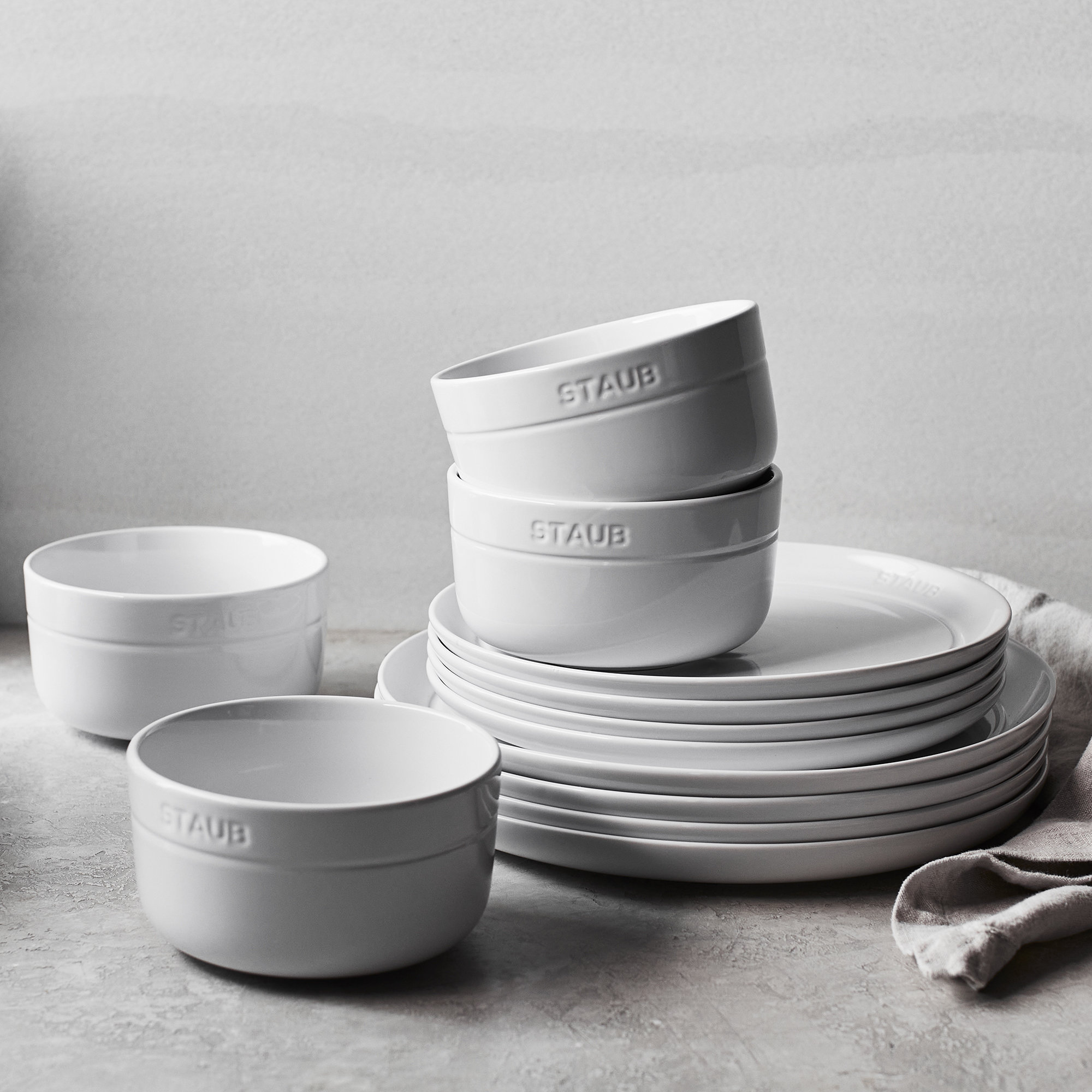 Staub Ceramics 4-pc Baking Dish Set - White