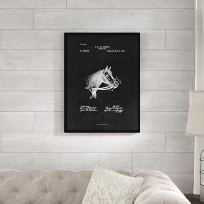 Reproduction d’art sur toile encadrée « 1897 farming horse bridle », impression sur toile encadrée