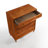 Ingraham 35.4" Mid-Century Solid Wood Cane 5-Drawer Tall Dresser