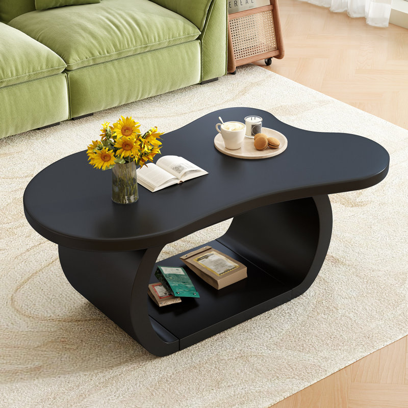 Table basse à plancher, Noir, noir, noir, noir