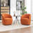 Stith Velvet Upholstered Swivel Barrel Chair-1910881352