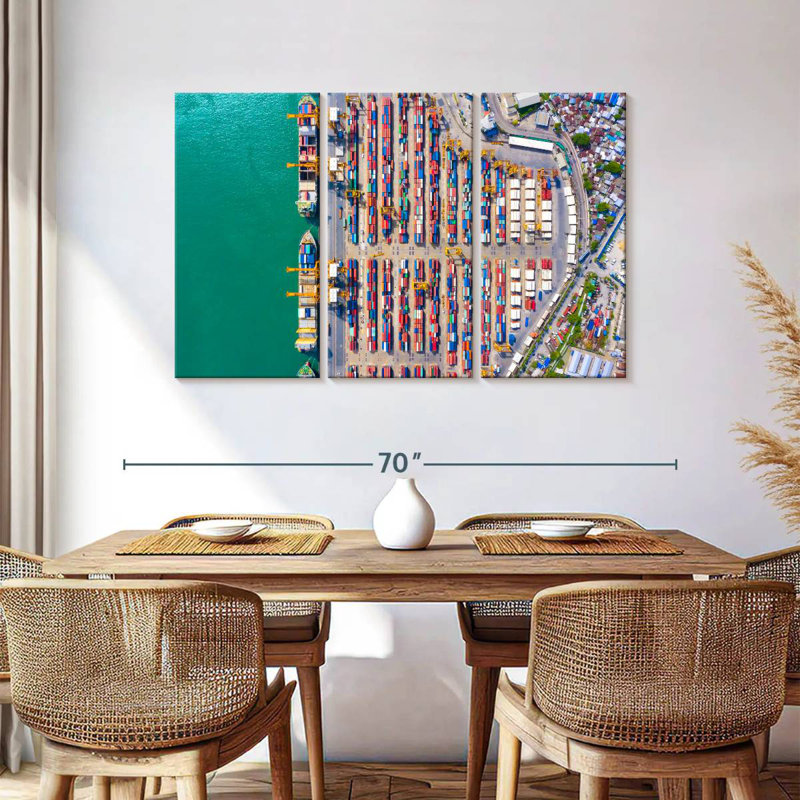 Mehar Container Port, 36" H x 57" W
