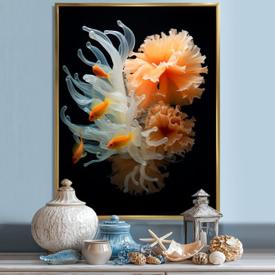 " Underwater Vibrant Orange Coral "
