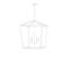 Grand lustre blanc Denison