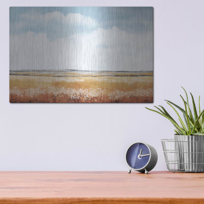 Art mural luxueux «Serene Réglage» par Leted & Lined, 16 po x 12 po