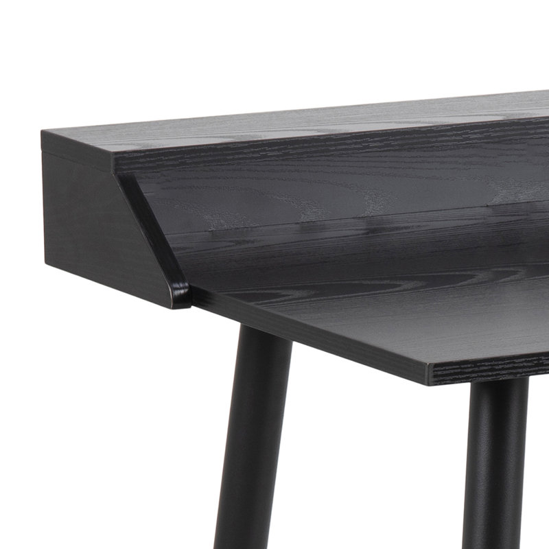 Joe Metal Base Writing Desk, Ash Black
