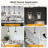 Levona 1 - Light Large Kitchen Island Pendant With Clear Hammered Glass Shade(set Of 2)-706452156