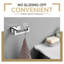 Crochet double pour salle de bain mural-93705841