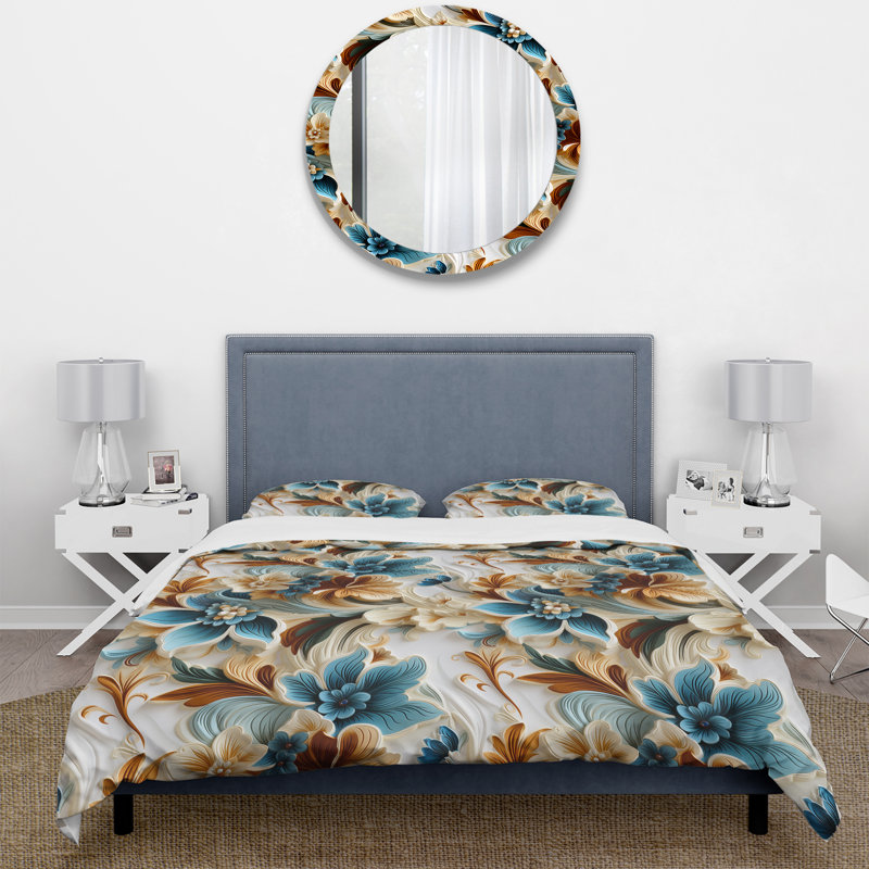 Ensemble de housse de couette Rustic Paisley, Housse de couette pour très grand lit et 2 très