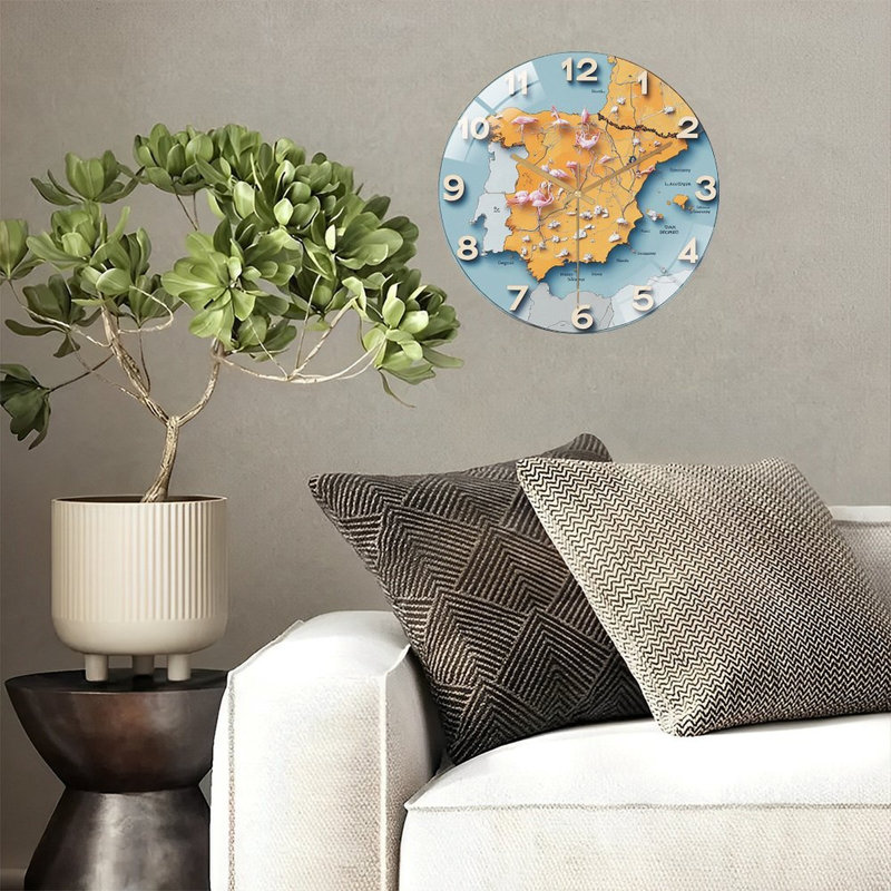 Horloge murale espagne 12 po