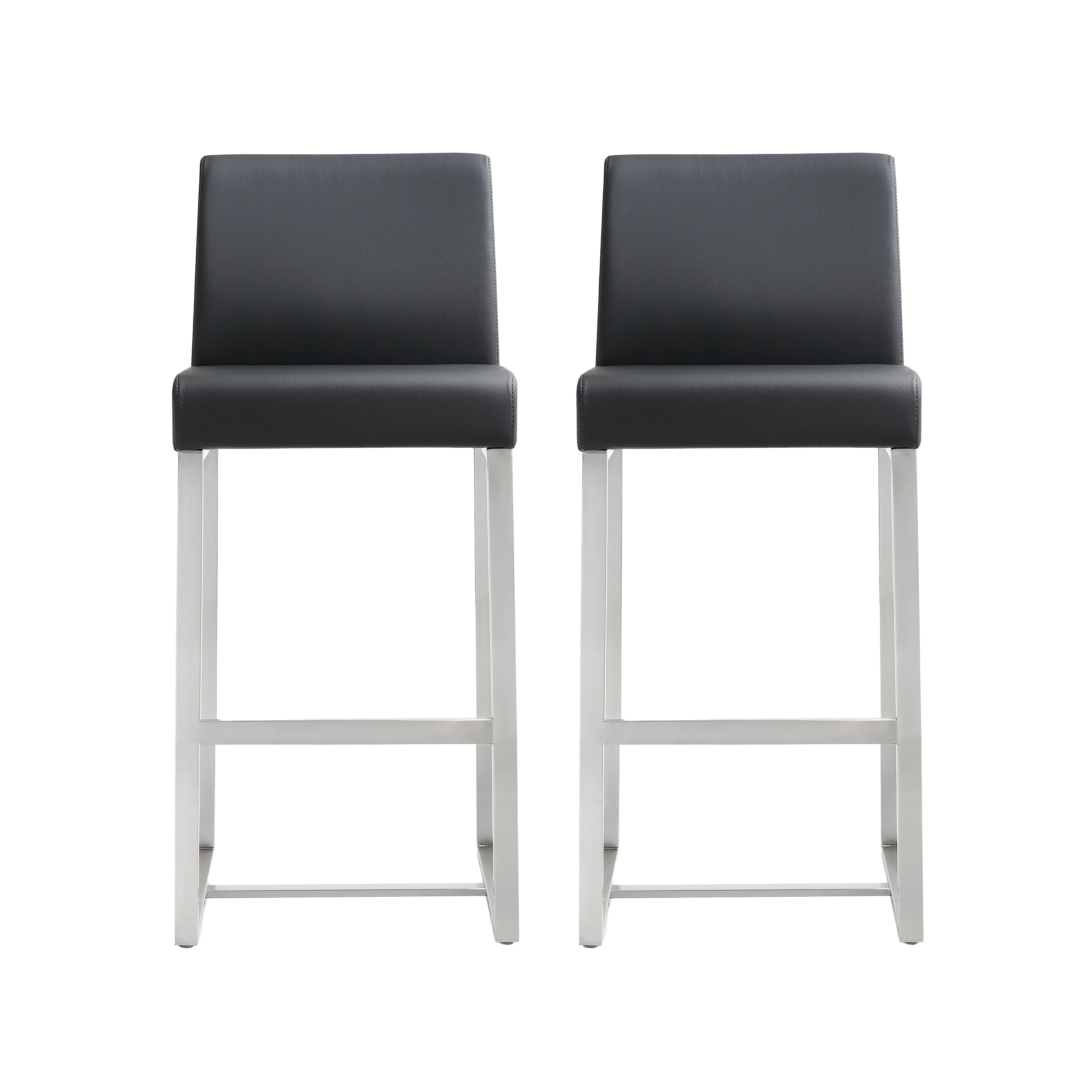 Wade Logan® Orville Upholstered Counter Stool with Metal Frame