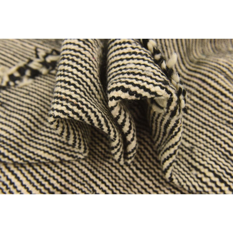 Tapis noir et blanc Mosser