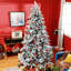 Arbre de Noël artificiel enneigé avec 994 pointes, support en métal pliable, assemblage facile, arbre de Noël articulé pour la maison, le bureau, les fêtes,-1036252614