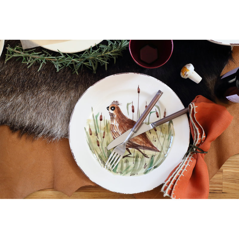 Wildlife Quail Dinner Plate