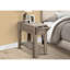 Table d'appoint avec surface en stratifié taupe foncé, pour répondre aux besoins de rangement de la table de salon et de chambre à coucher, stratifié, options améliorant la maison