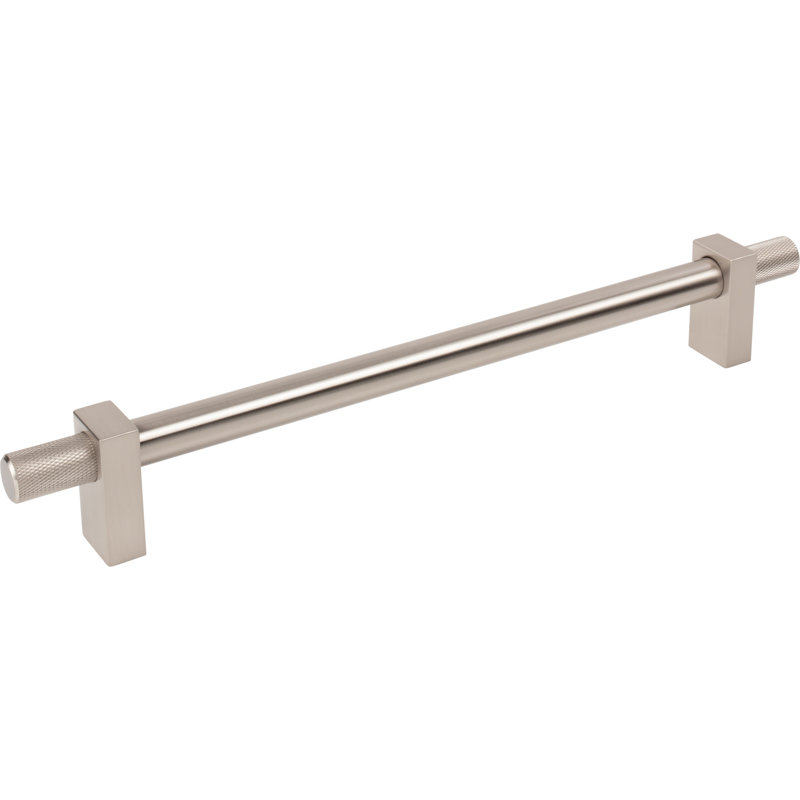 Larkin 4 Knurled Ends Appliance Pull, Satin Nickel, 12"