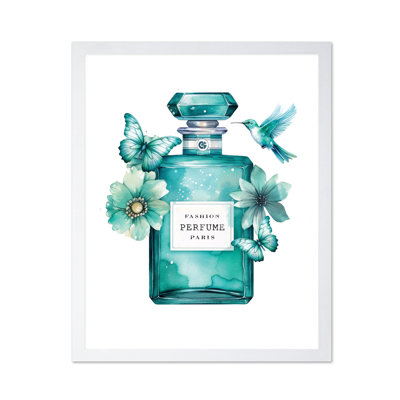 Parfum tendance bleu turquoise