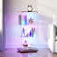 Vitrine pivotante à 360 ° en verre avec lumières RVB-802788044