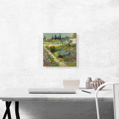 " Garden At Arles 1888 " by Vincent Van Gogh Painting Print