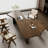 Nut-brown Free Form Solid Wood desk-485379216-485379219