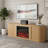 Mid-Century Modern Tv Stand With Fireplace-1527811611