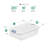 Sterilite 64 Qt Plastic Stacking Container, 6 Pack & 32 Qt Storage Boxes, 6 Pack