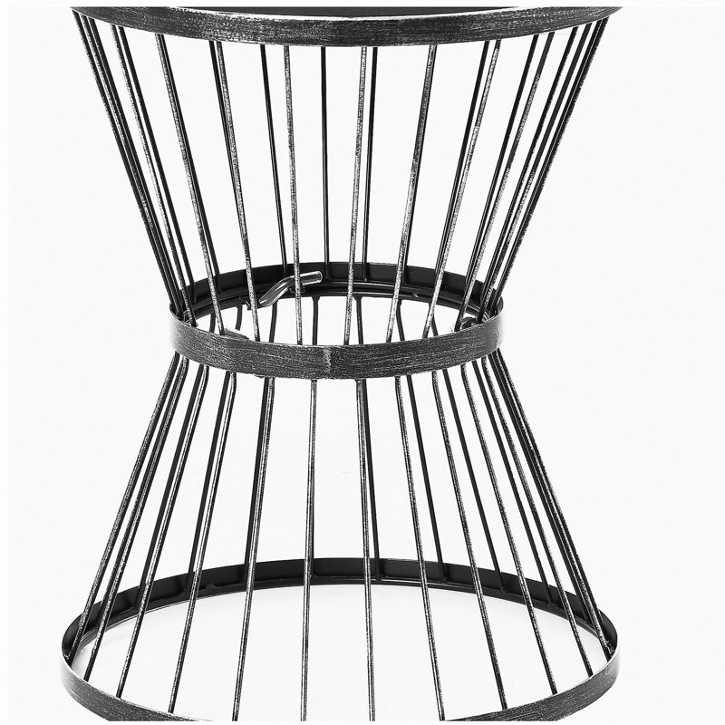 Table d'appoint en acier 16 po Outsunny