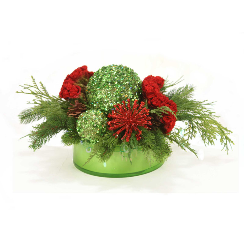 Polysilk Mixed Arrangement in Planter