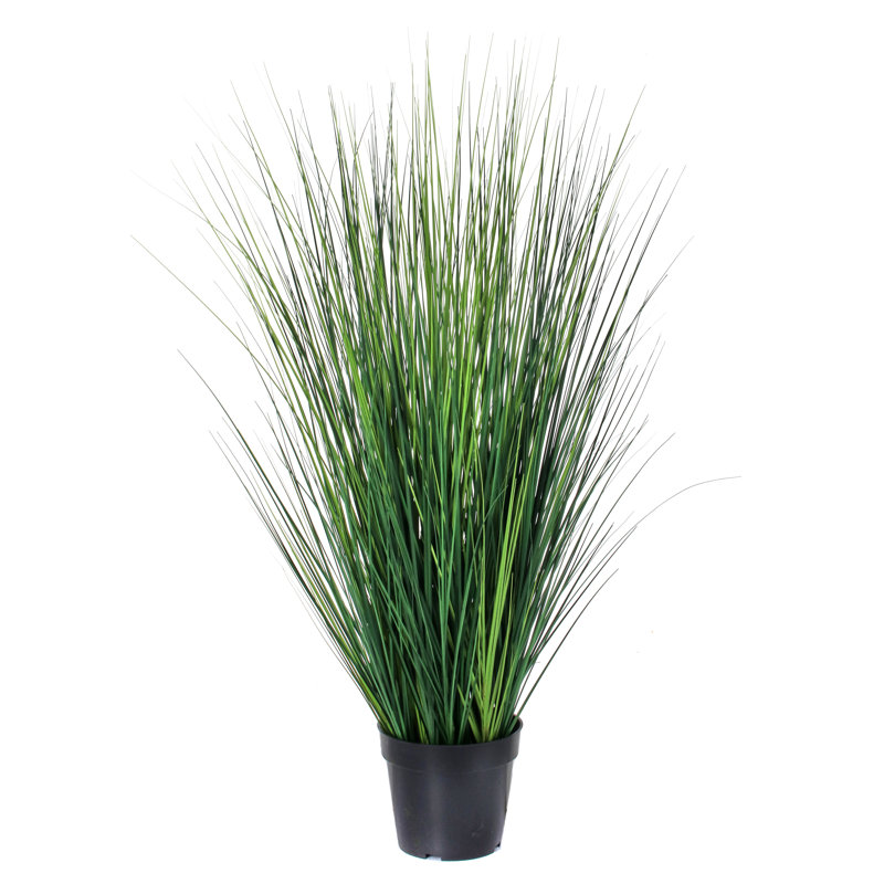 Herbe artificielle en pot, H 36 po x l 14 po x P 14 po
