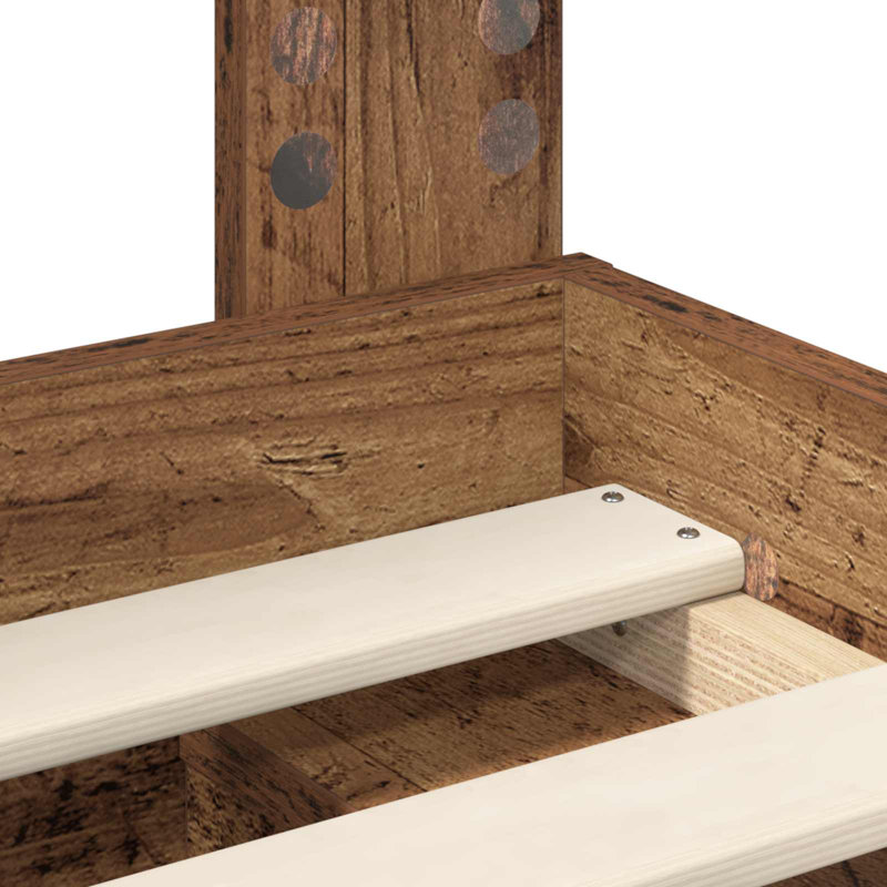 Solid Wood Bed, Old Wood, 140 x 190cm