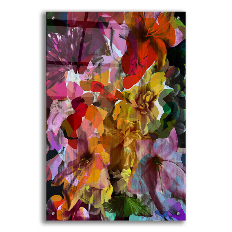 «Abstract Floral» par Shandra Smith, impression sans cadre, H 36 po x l 24 po x P 0,12 po