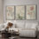 Art mural encadré, rétro, antique, classique pour chambre à coucher - 16 po x 24 po x 3 panneaux