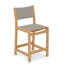 Pearl Teak Outdoor Counter Height Chair-818419249
