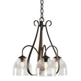 Sweeping Taper 3 - Light Shaded Classic/Traditional Chandelier